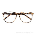 Hot Sale Retro Vintage Classic Acetate Cheap Optical Frame Blue Light Double Bridge Eyewear